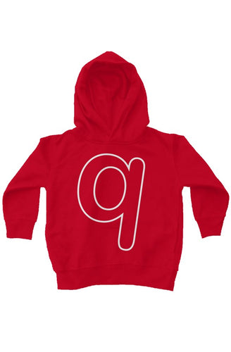Q-kids fleece pullover hoodie (RED)
