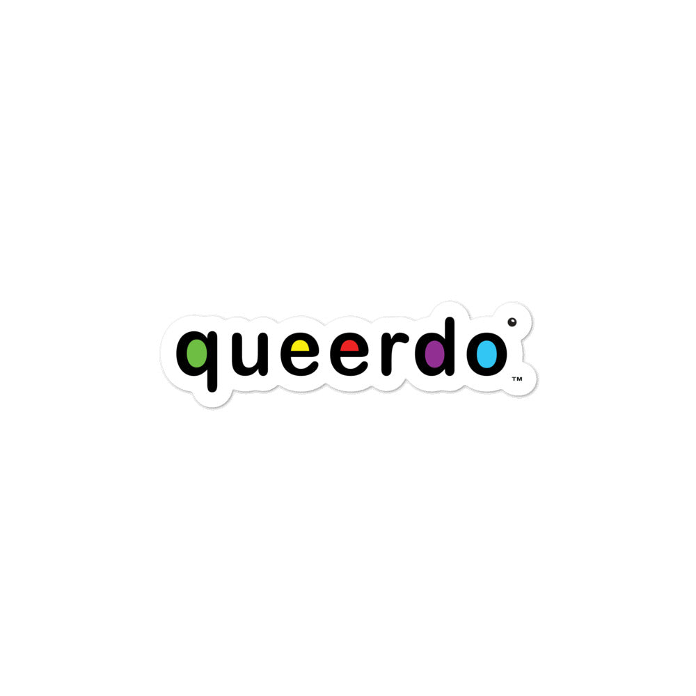 Bubble-free queerdo stickers